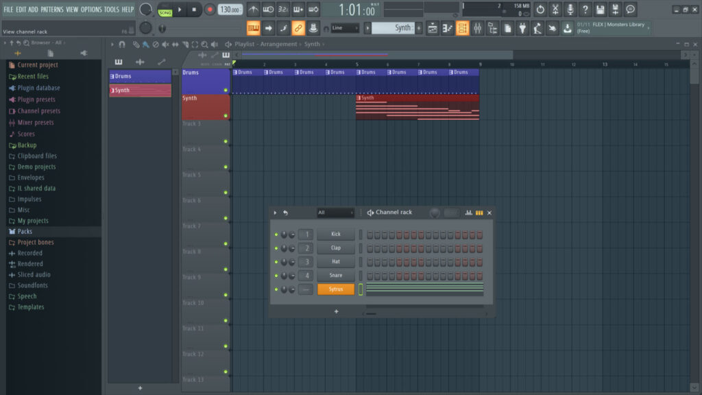 Snapshot of FL Studio