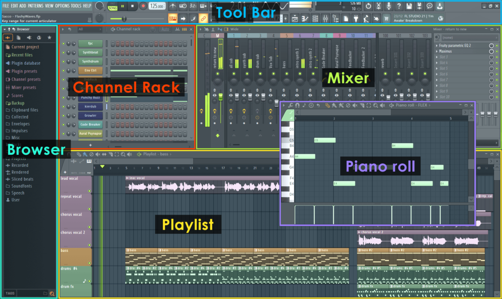 Snapshot of FL Studio