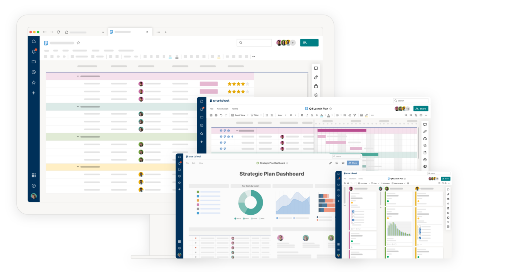 Snapshot of SmartSheet